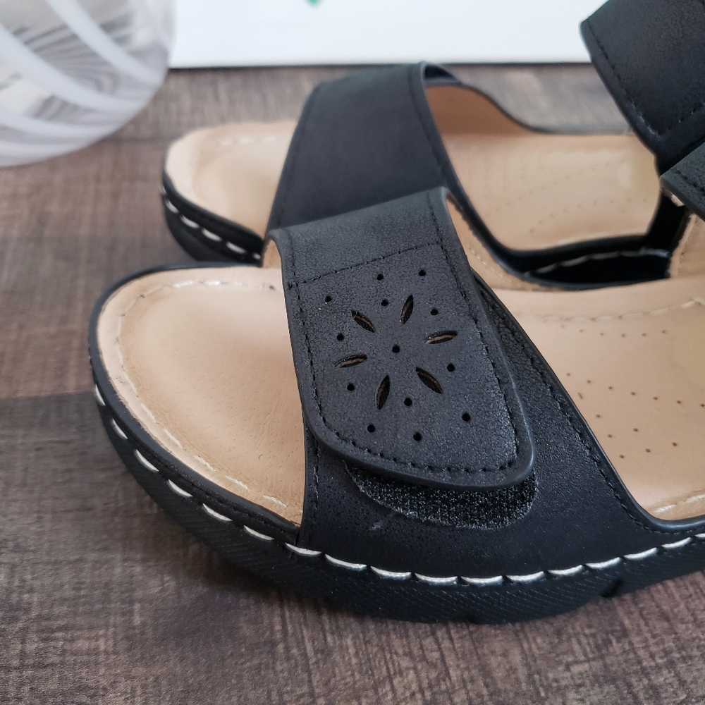 🆕️Mysoft Women's Summer Walking Sandals Soft Cushion Size 6 - Picture 4 of 8